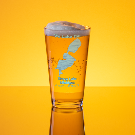 Bitten Lake 16 oz Pint Glass
