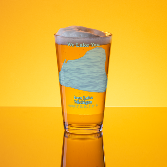 Iron Lake 16 oz Pint Glass