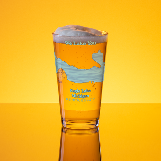 Eagle Lake 16 oz Pint Glass