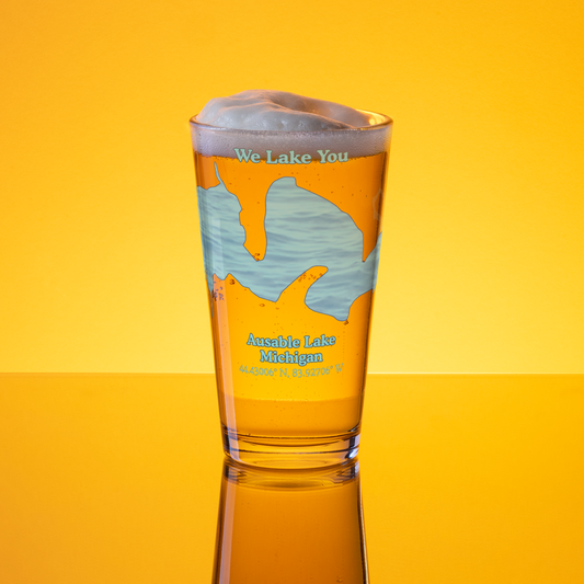 Ausable Lake 16 oz Pint Glass