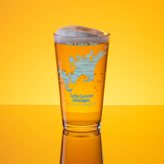 Lake Lancer 16 oz Pint Glass
