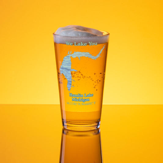 Hamlin Lake 16 oz Pint Glass