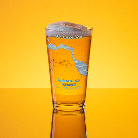 Ambrose Lake 16 oz Pint Glass