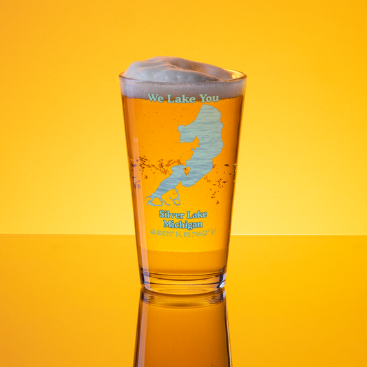 Silver Lake 16 oz Pint Glass