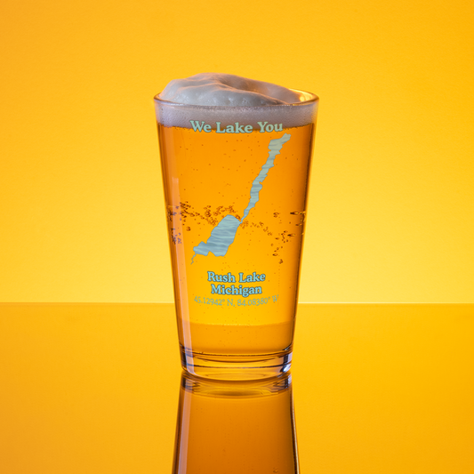 Rush Lake 16 oz Pint Glass