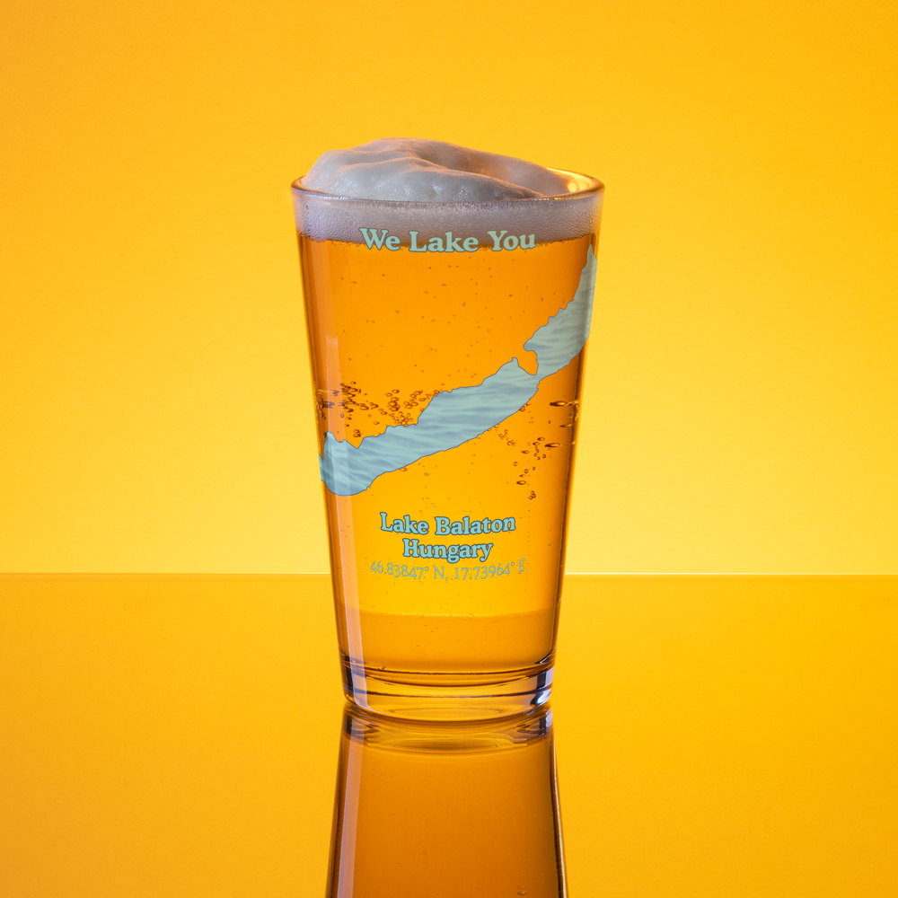 Lake Balaton 16 oz Pint Glass