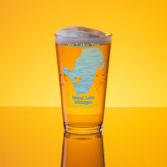 Island Lake 16 oz Pint Glass