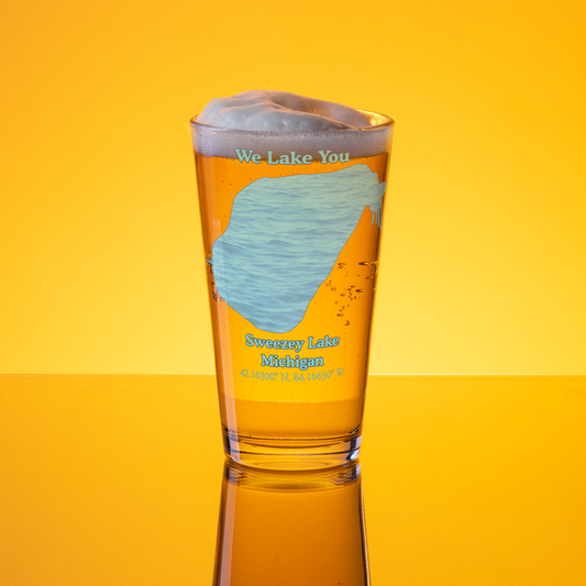 Sweezey Lake 16 oz Pint Glass