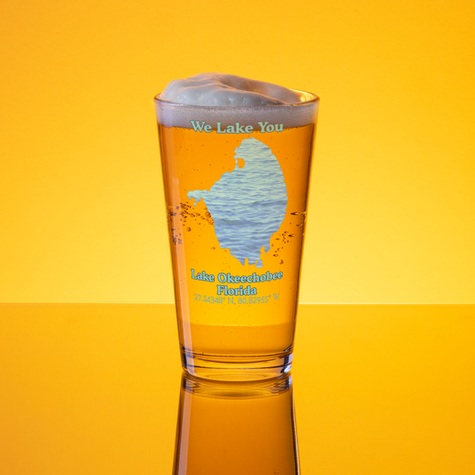 Lake Okeechobee 16 oz Pint Glass