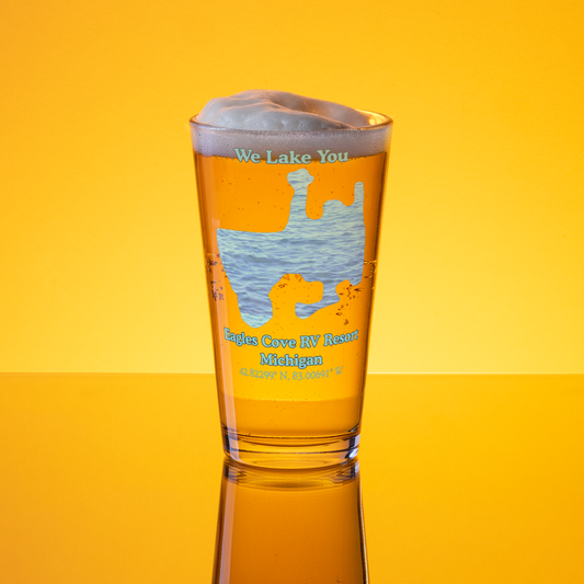 Eagles Cove RV Resort 16 oz Pint Glass