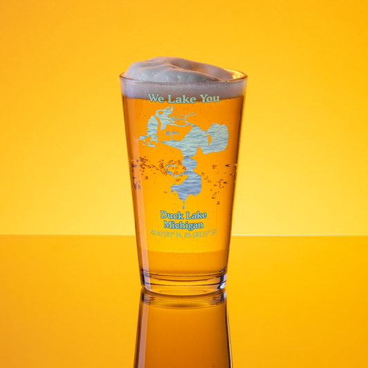 Duck Lake 16 oz Pint Glass
