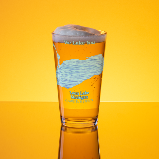 Loon Lake 16 oz Pint Glass