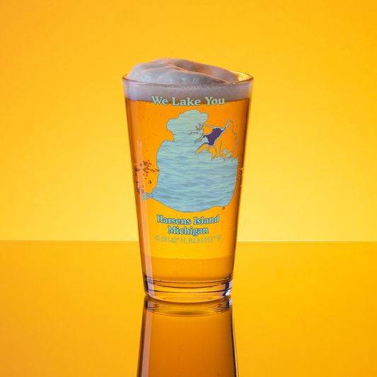 Harsens Island 16 oz Pint Glass