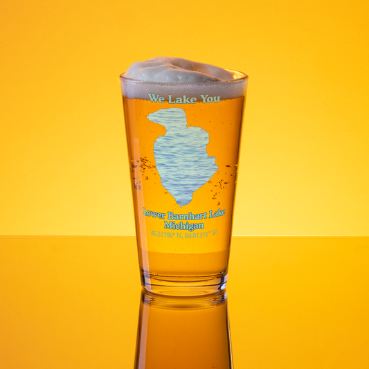 Lower Barnhart Lake 16 oz Pint Glass