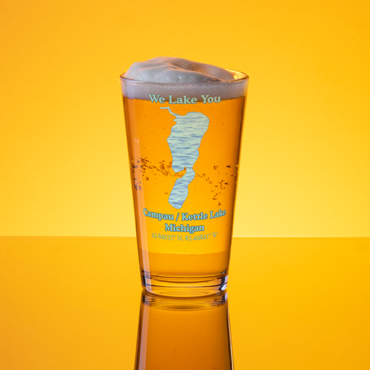 Campau / Kettle Lake 16 oz Pint Glass