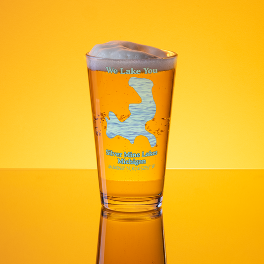 Silver Mine Lakes 16 oz Pint Glass