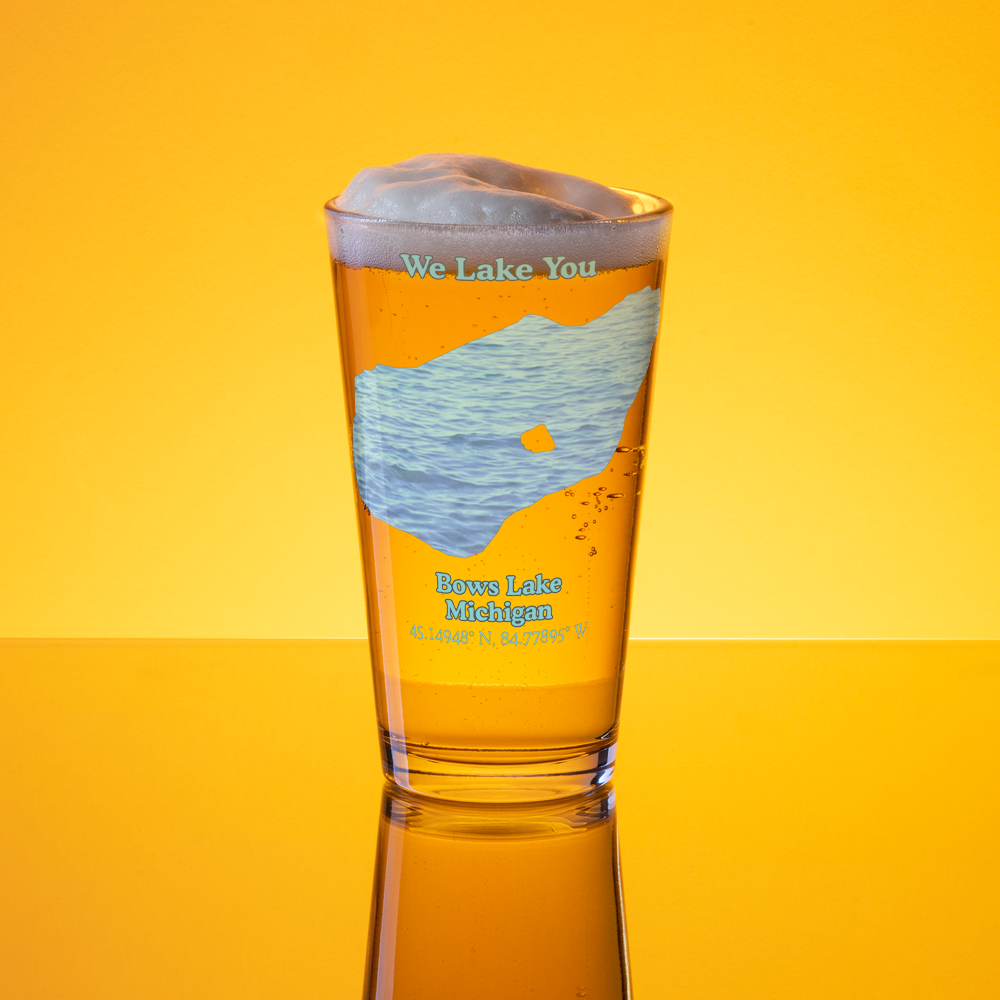 Bows Lake 16 oz Pint Glass