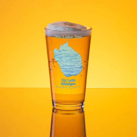 Cat Lake 16 oz Pint Glass