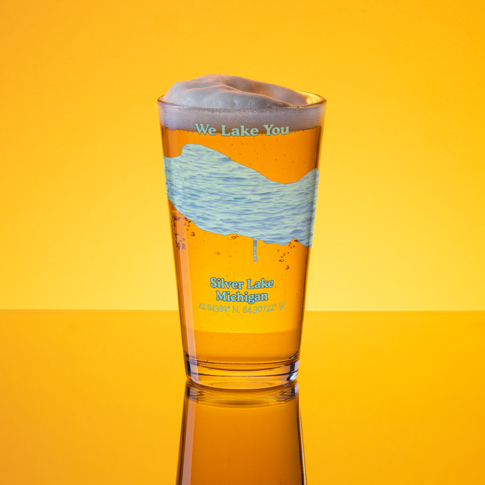 Silver Lake 16 oz Pint Glass