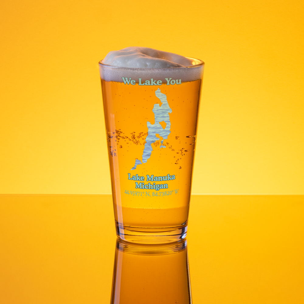 Lake Manuka 16 oz Pint Glass