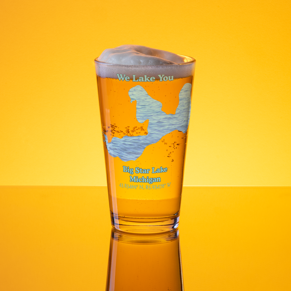 Big Star Lake 16 oz Pint Glass