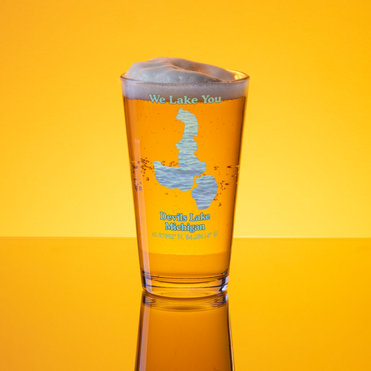 Devils Lake 16 oz Pint Glass