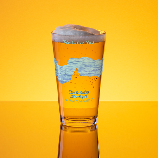 Clark Lake 16 oz Pint Glass