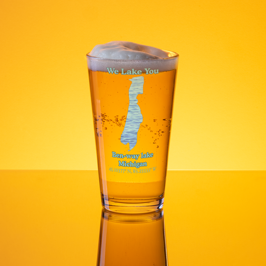Ben-way lake 16 oz Pint Glass