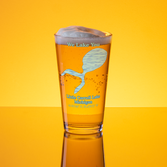 LIttle Carroll Lake 16 oz Pint Glass