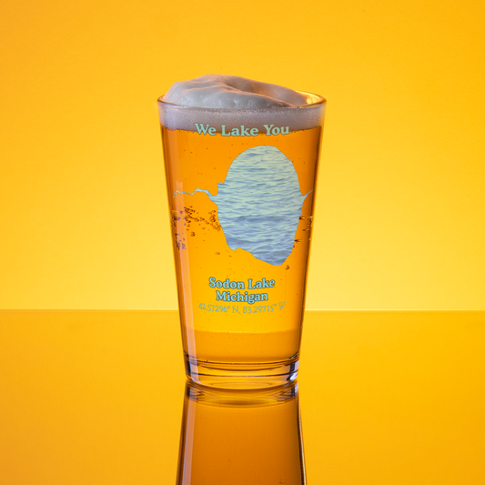 Sodon Lake 16 oz Pint Glass