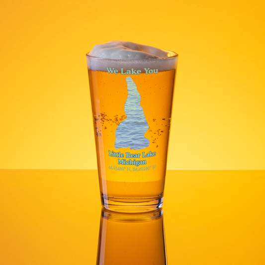 Little Bear Lake 16 oz Pint Glass