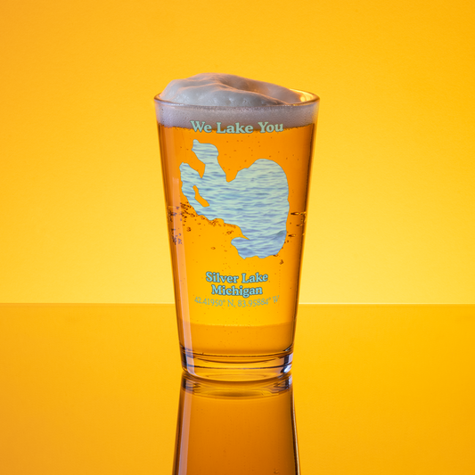 Silver Lake 16 oz Pint Glass