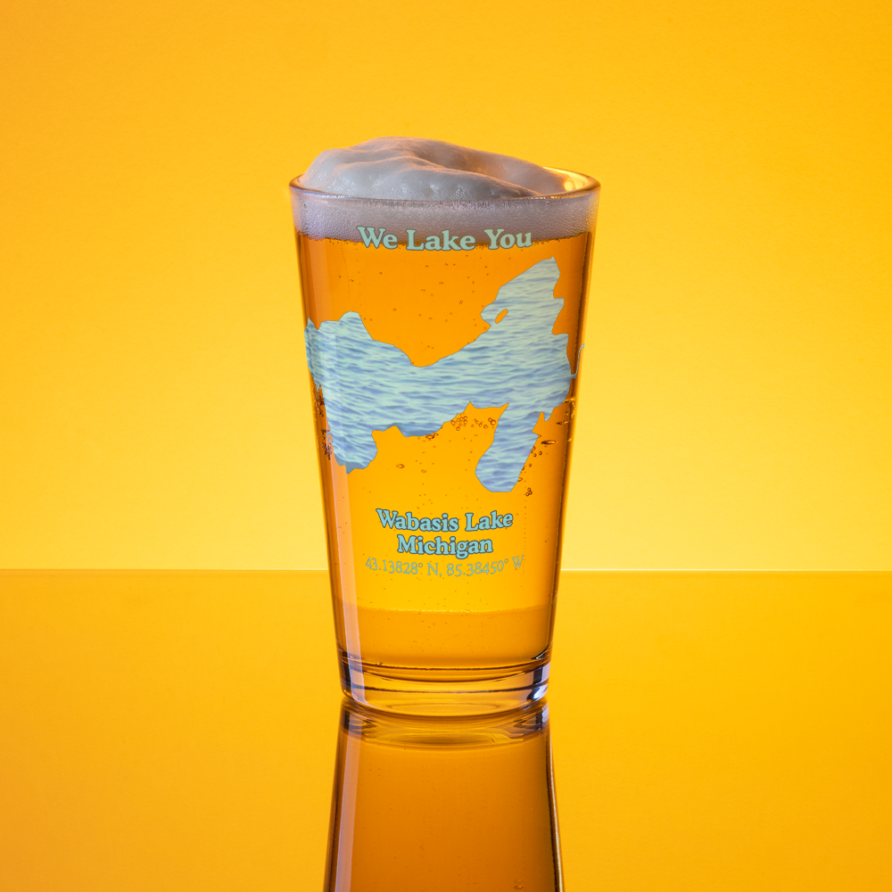 Wabasis Lake 16 oz Pint Glass