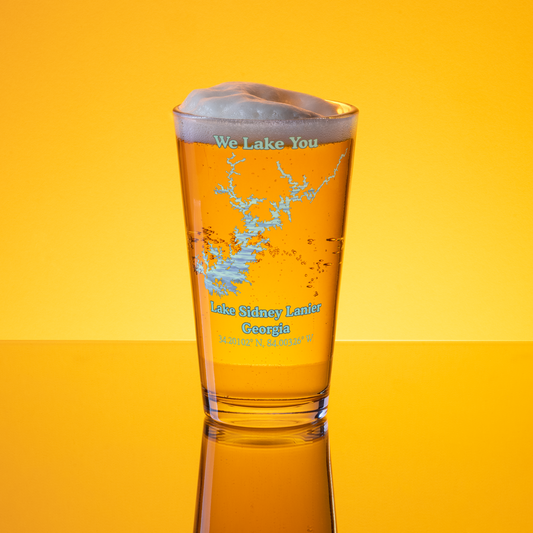 Lake Sidney Lanier 16 oz Pint Glass