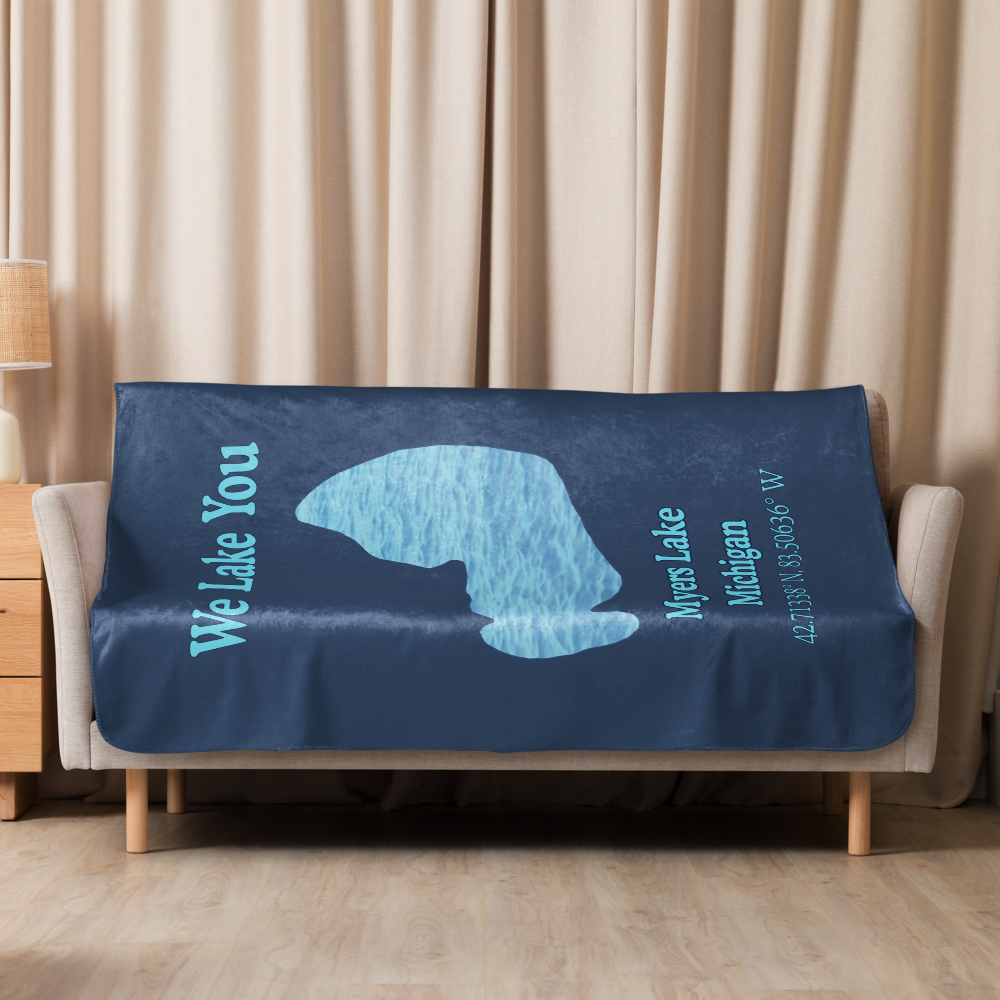 Myers Lake  Sherpa Blanket