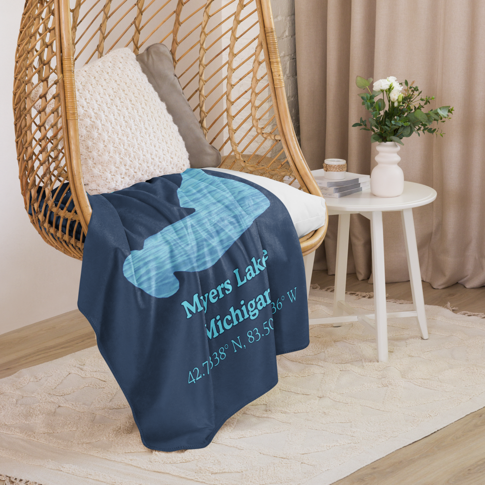 Myers Lake  Sherpa Blanket