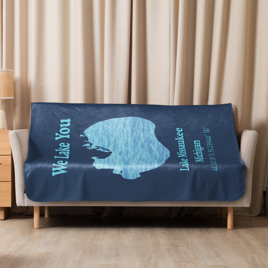 Lake Missaukee Sherpa Blanket