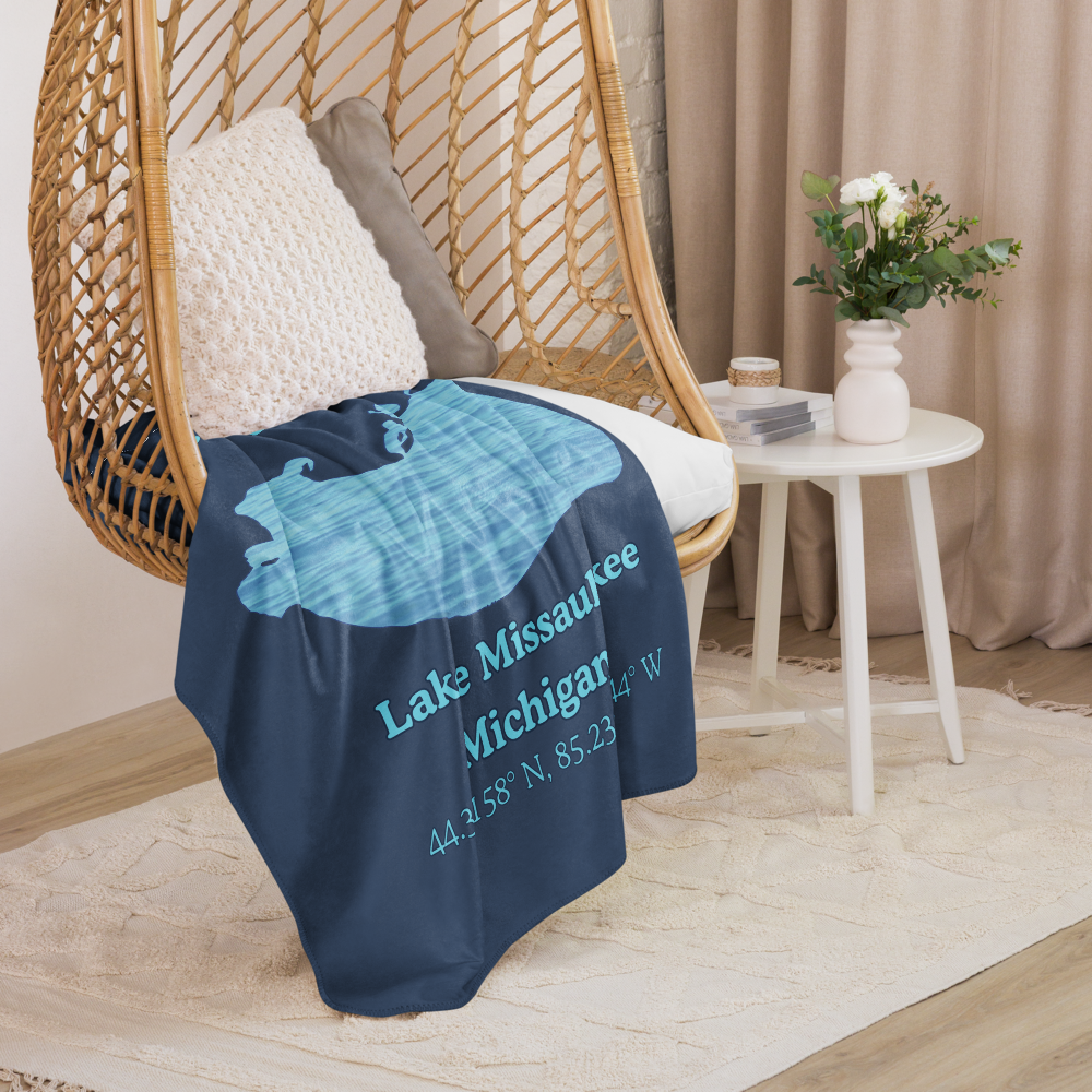Lake Missaukee Sherpa Blanket