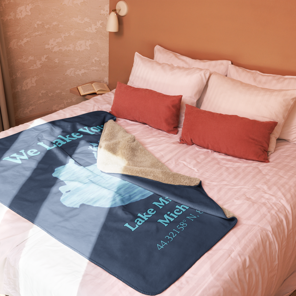 Lake Missaukee Sherpa Blanket
