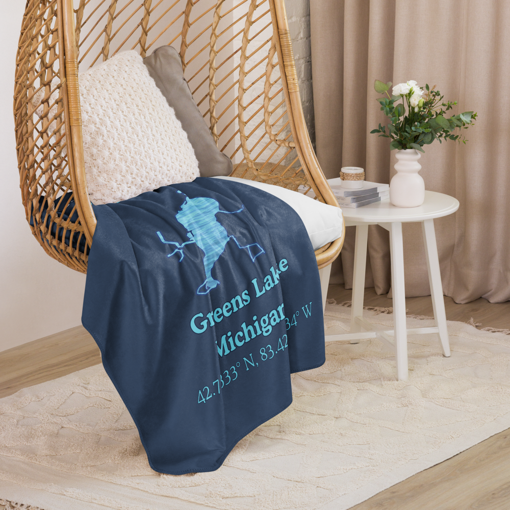 Sherpa blanket with Greens Lake