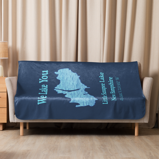 Little Sunapee Lake Sherpa Blanket