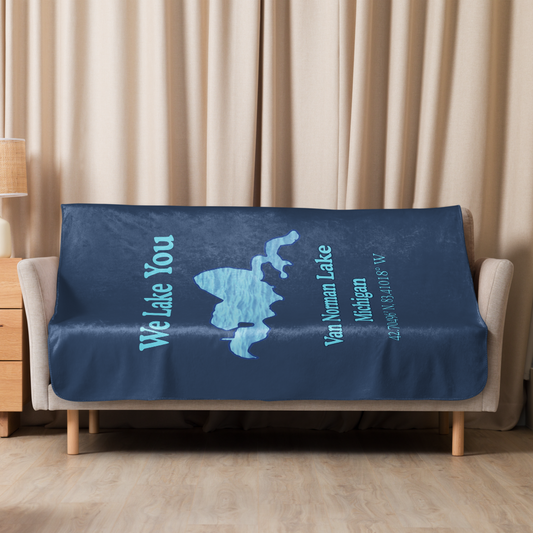 Van Norman Lake Sherpa Blanket