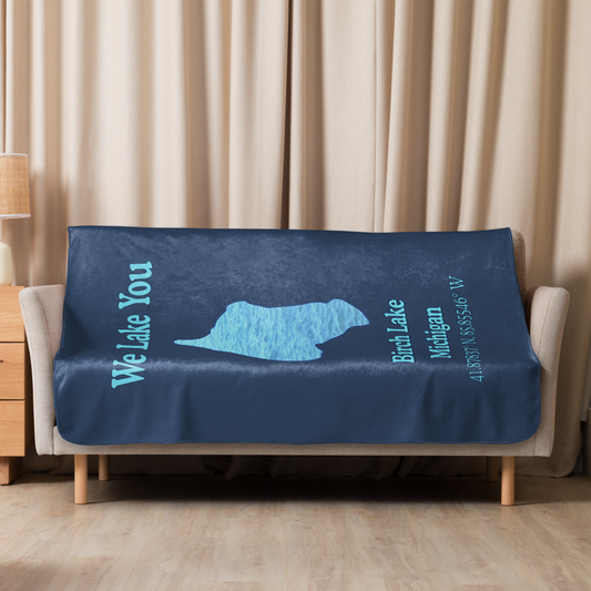Birch Lake Sherpa Blanket