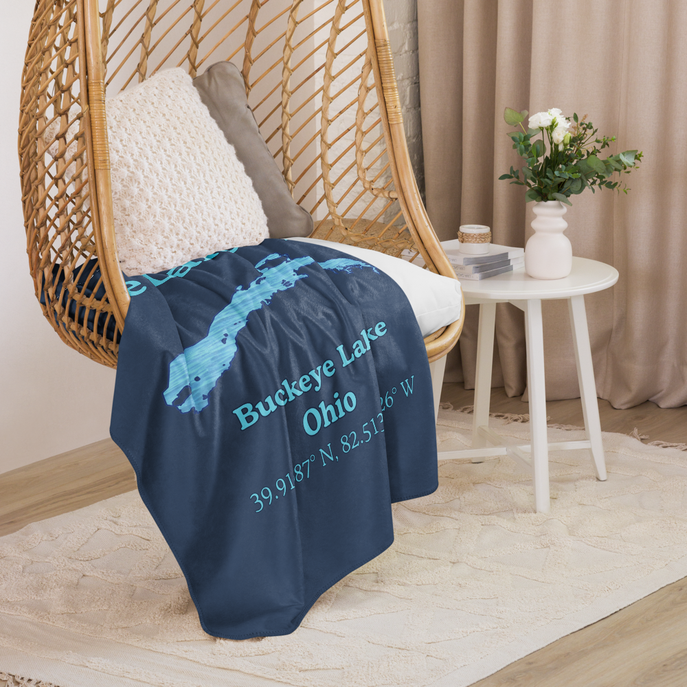 Buckeye Lake Sherpa Blanket