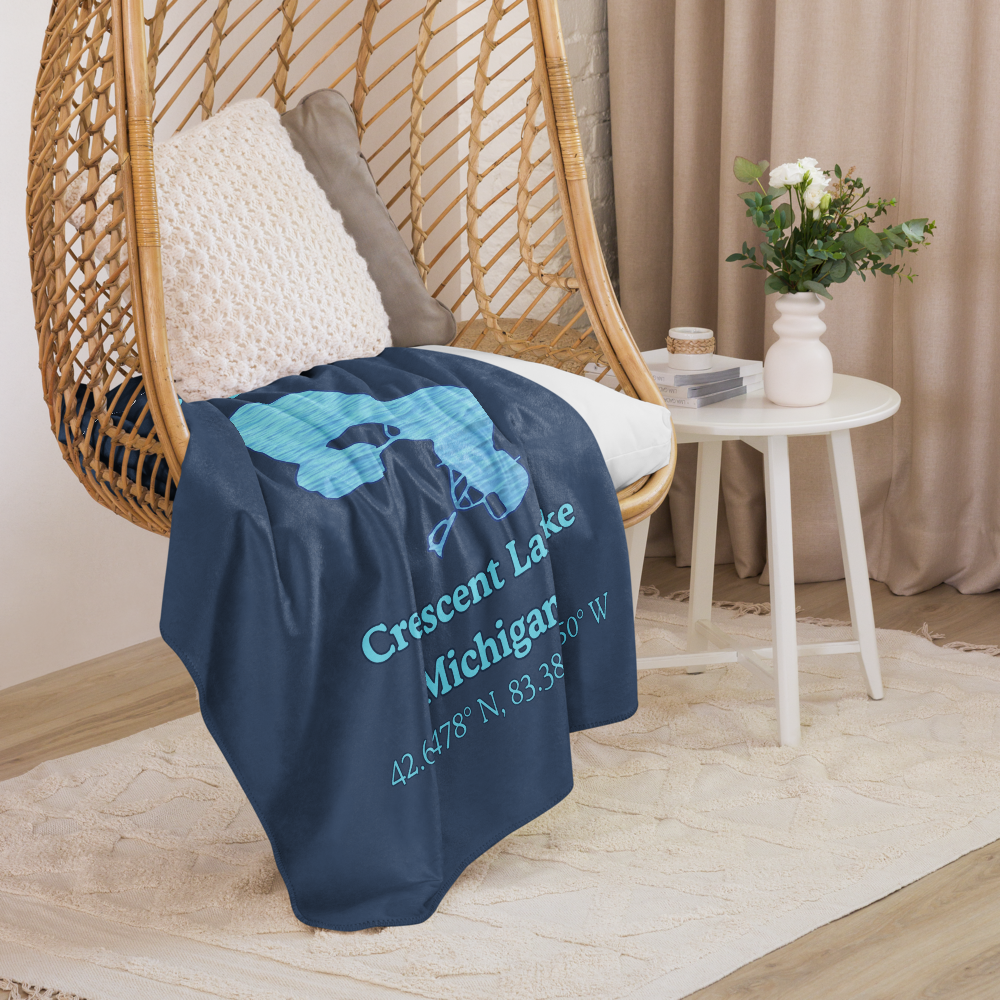 Crescent Lake Sherpa Blanket