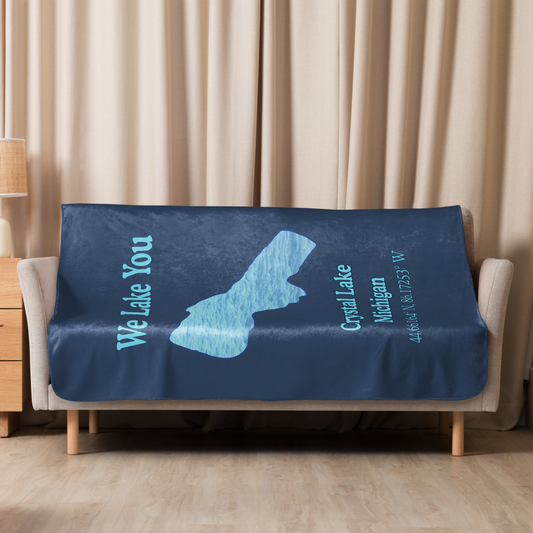 Crystal Lake Sherpa Blanket