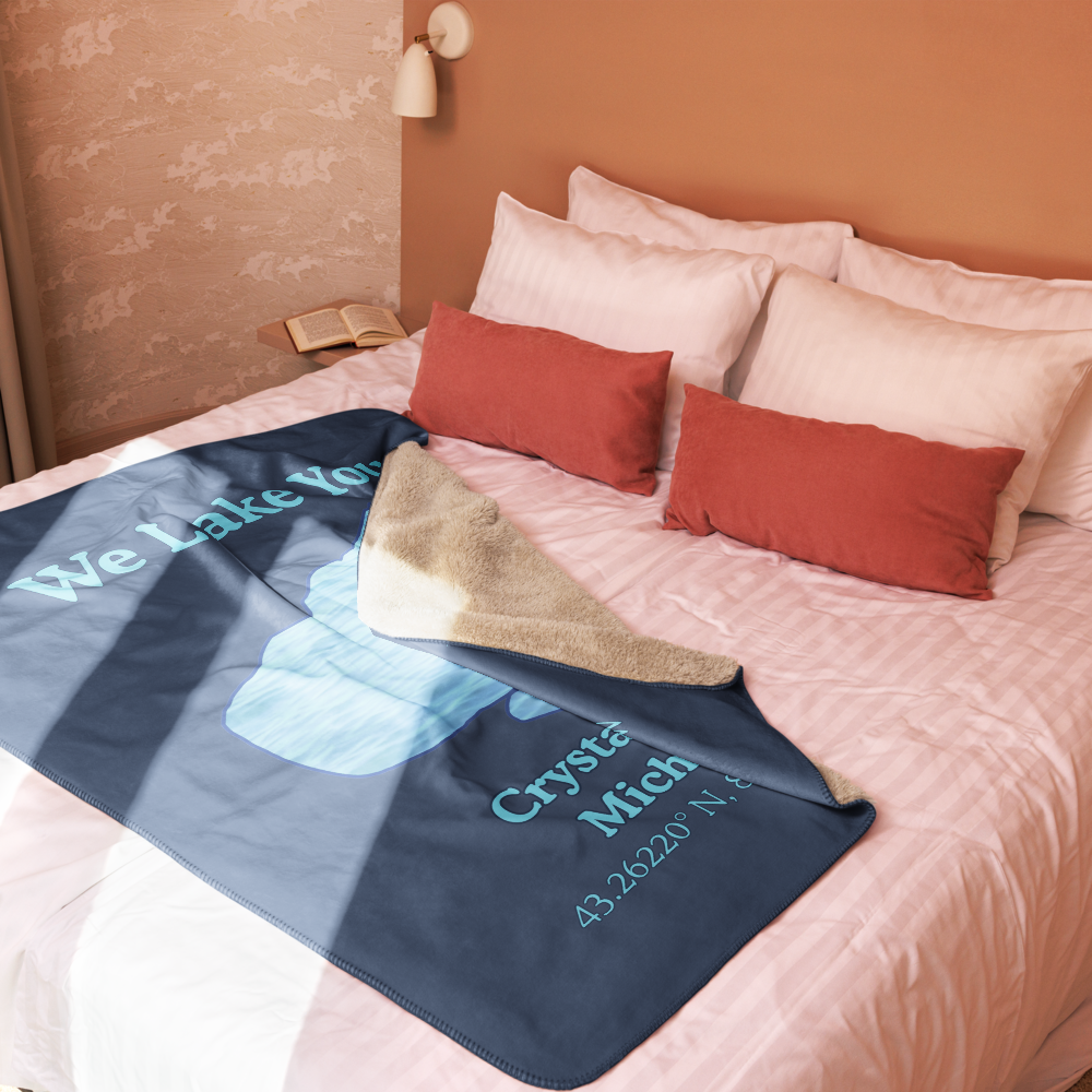 Crystal Lake Sherpa Blanket