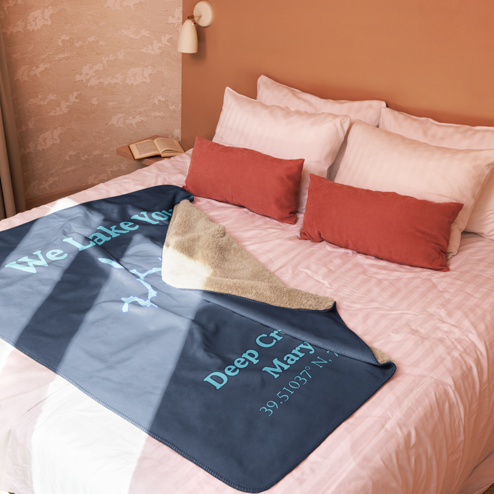 Deep Creek Lake Sherpa Blanket