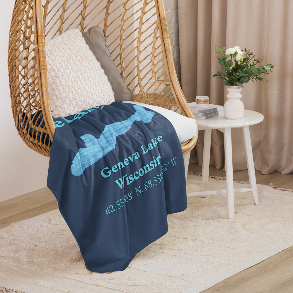 Geneva Lake Sherpa Blanket