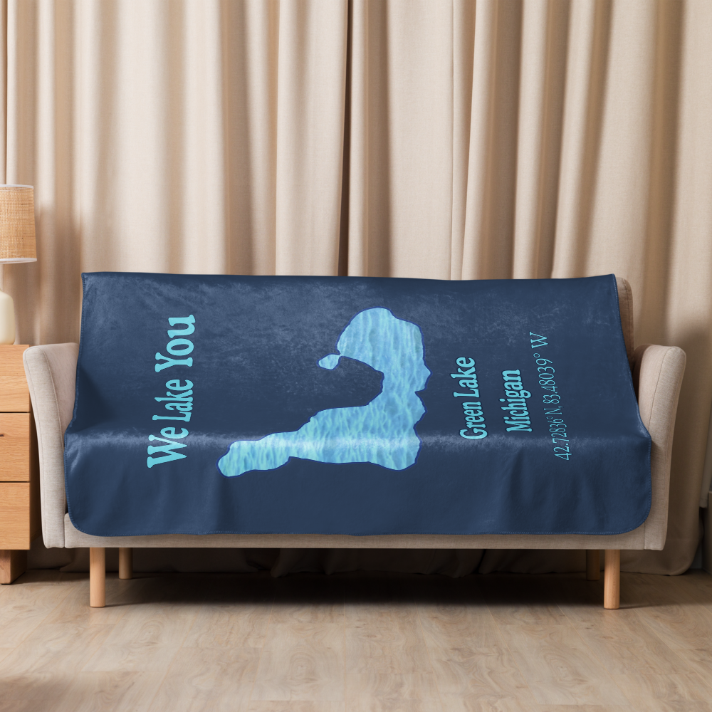 Green Lake Sherpa Blanket
